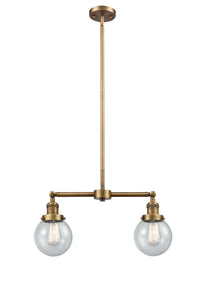 Beacon 23-Inch 2-Light Stem-Hung Island Light with LED Bulbs