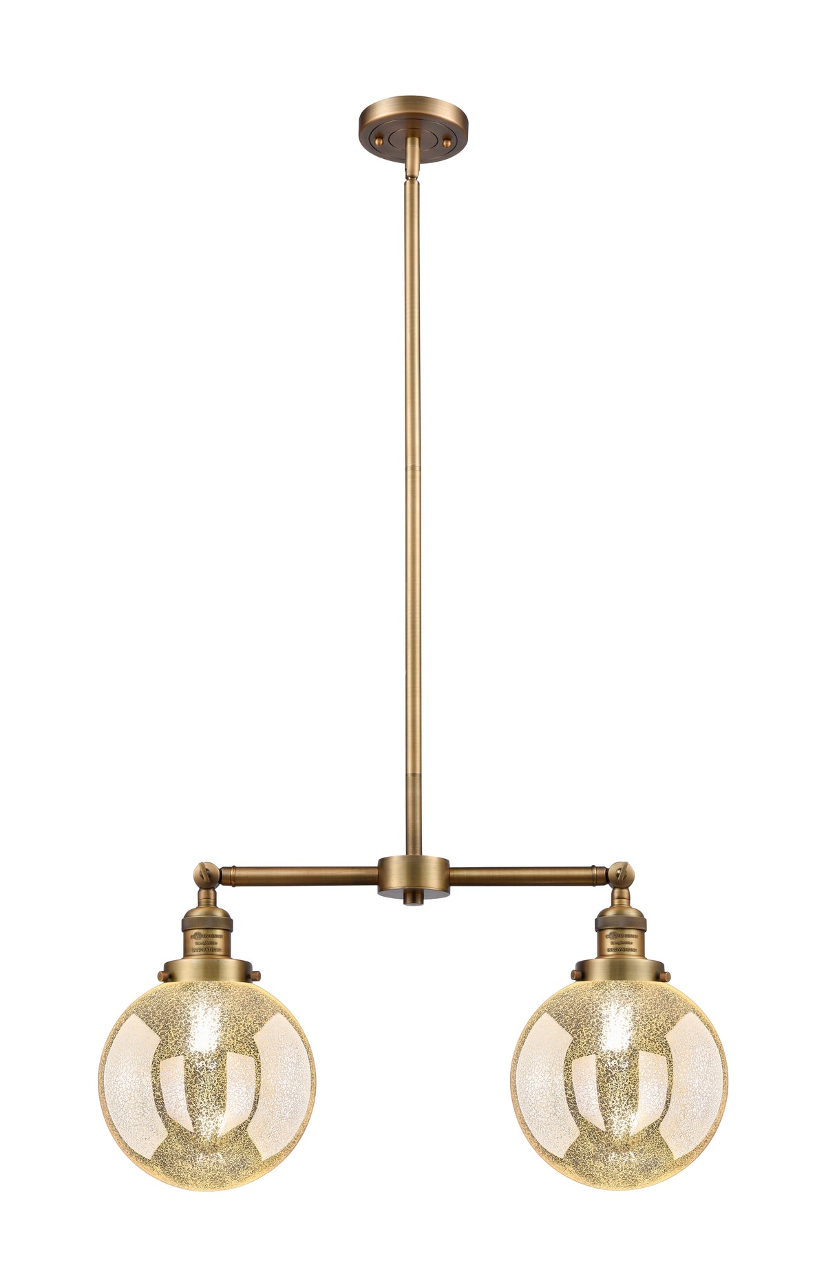 Beacon 25-Inch 2-Light Stem-Hung Island Light 12.5-Inch High