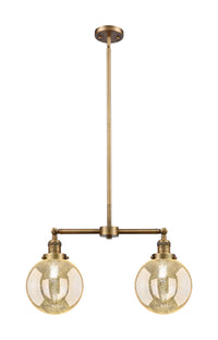 Beacon 25-Inch 2-Light Stem-Hung Island Light 12.5-Inch High