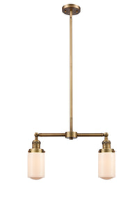 Dover 21-Inch 2-Light Stem-Hung Island Light with LED Bulbs