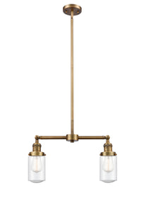 Dover 21-Inch 2-Light Stem-Hung Island Light with LED Bulbs