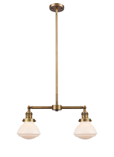 Franklin Restoration Island Light Brass Glass
