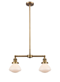 Olean 22-Inch 2-Light Stem-Hung Island Light with LED Bulbs