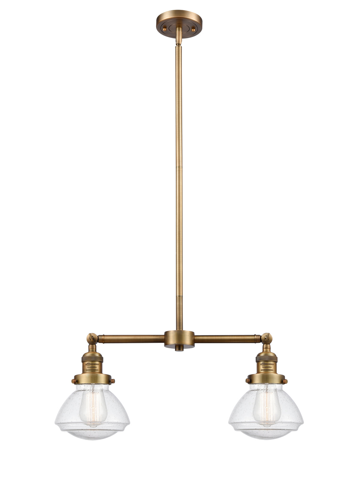 Olean 22-Inch 2-Light Stem-Hung Island Light