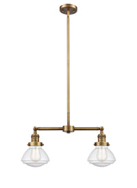 Olean 22-Inch 2-Light Stem-Hung Island Light