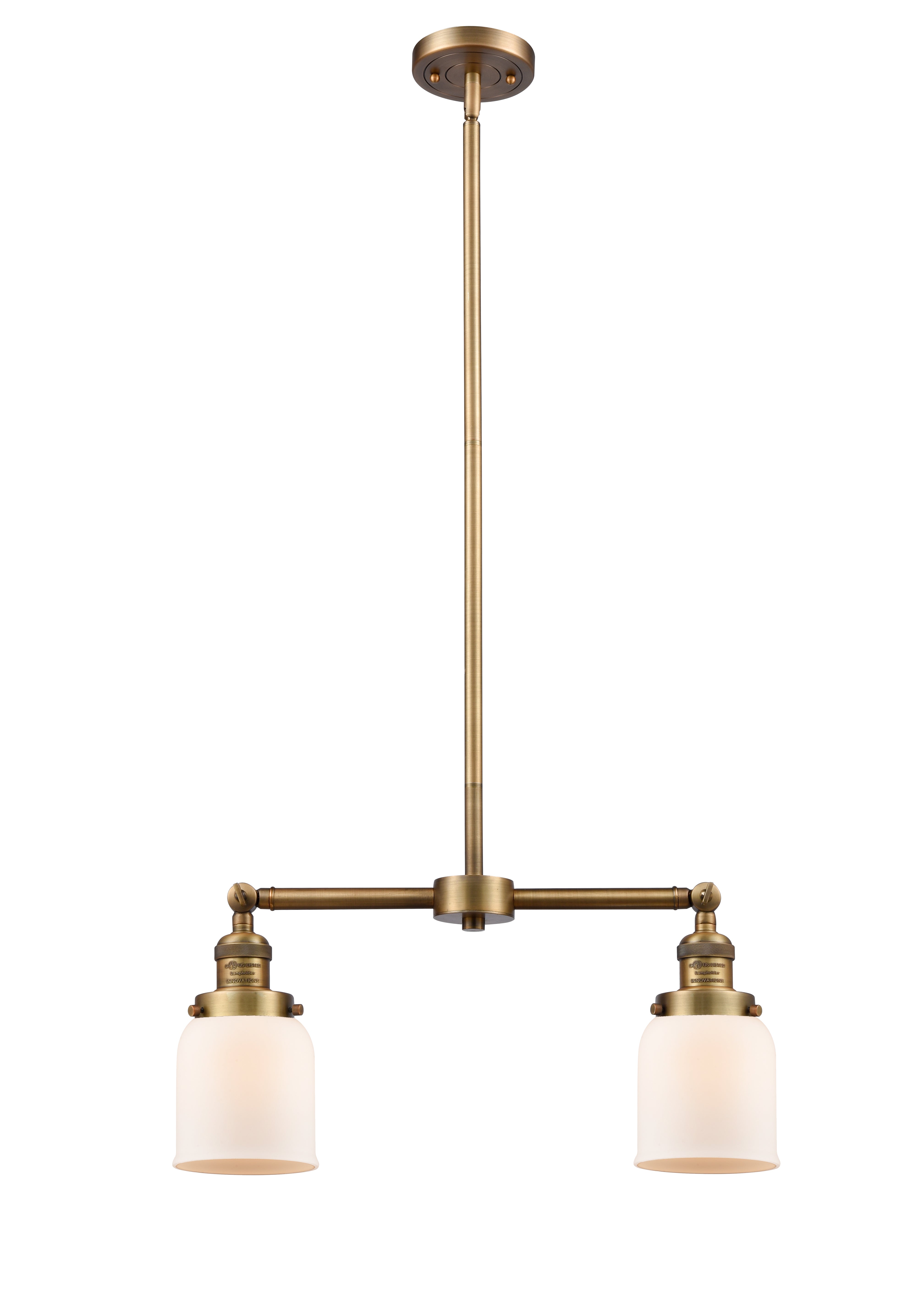 Franklin Restoration Brass Glass Island Light