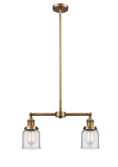 Franklin Restoration Brass Glass Island Light