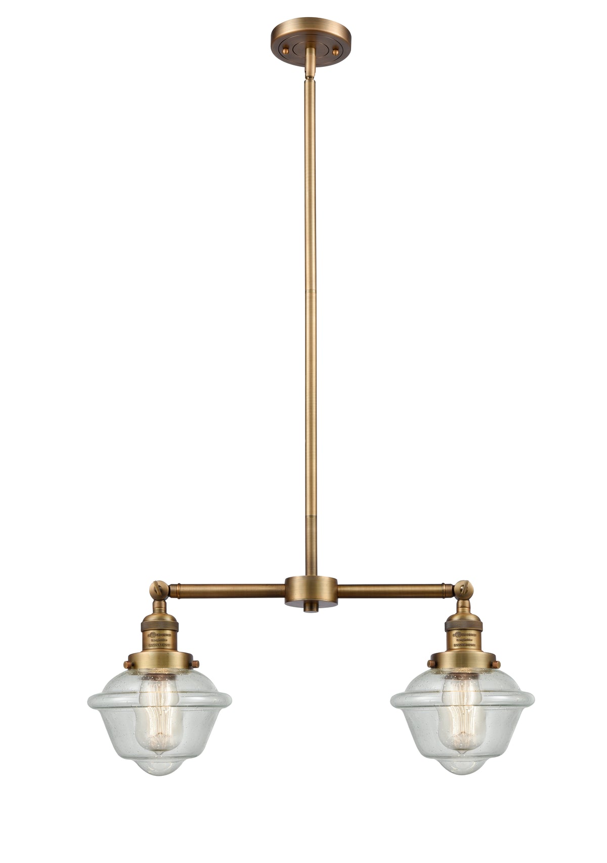Oxford 24-Inch 2-Light Stem-Hung Island Light