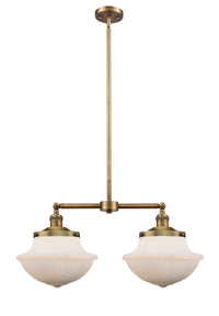 Oxford 25-Inch 2-Light Stem-Hung Island Light