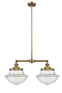 Oxford 25-Inch 2-Light Stem-Hung Island Light