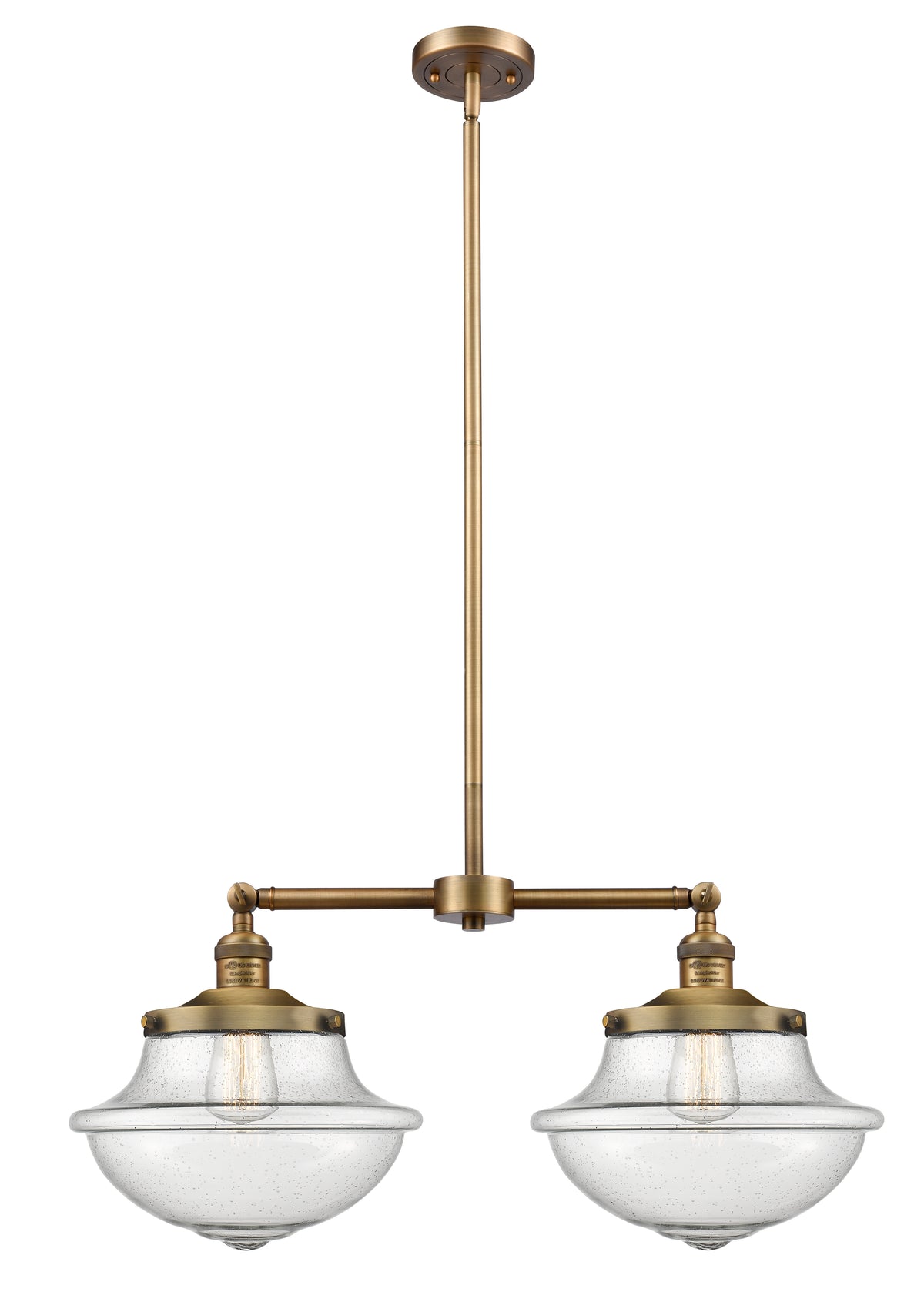 Oxford 25-Inch 2-Light Stem-Hung Island Light