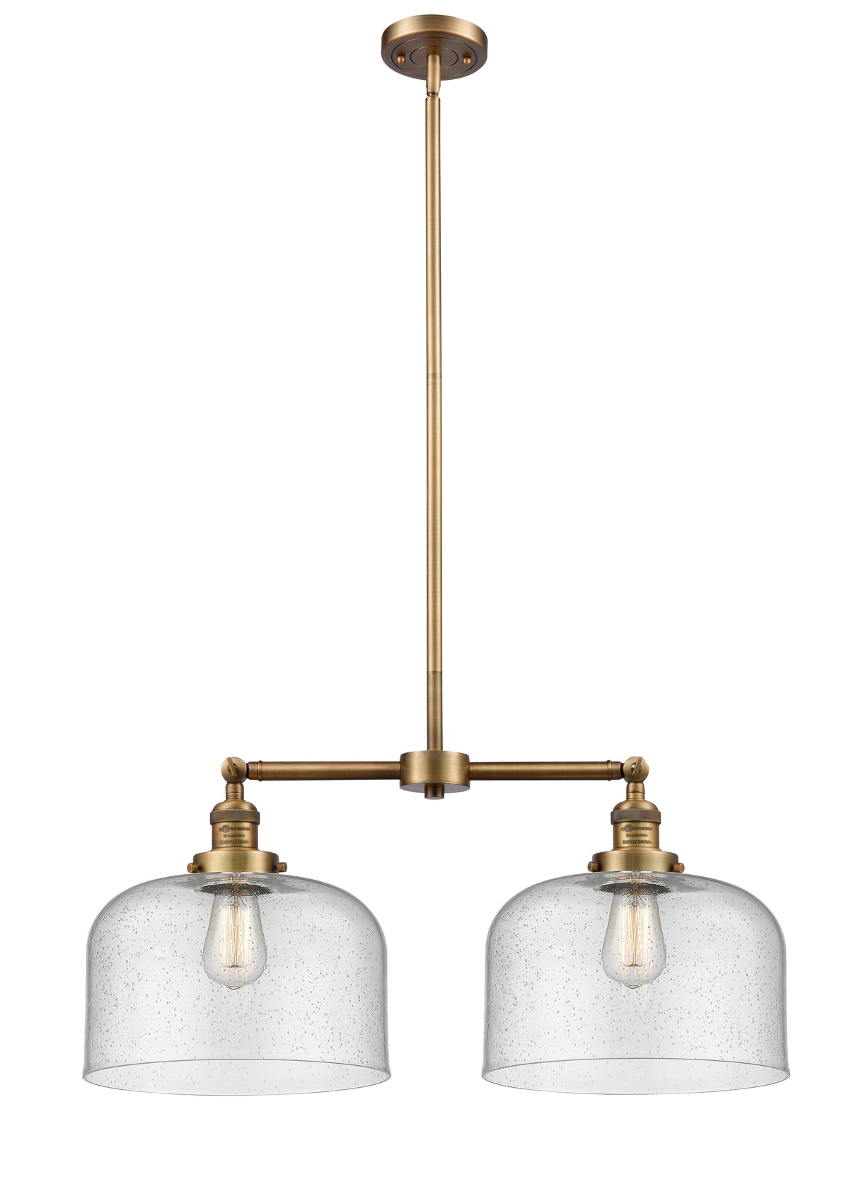 Bell 21-Inch 2-Light Stem-Hung Island Light Up to 47.125-Inch High