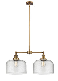 Bell 21-Inch 2-Light Stem-Hung Island Light Up to 47.125-Inch High