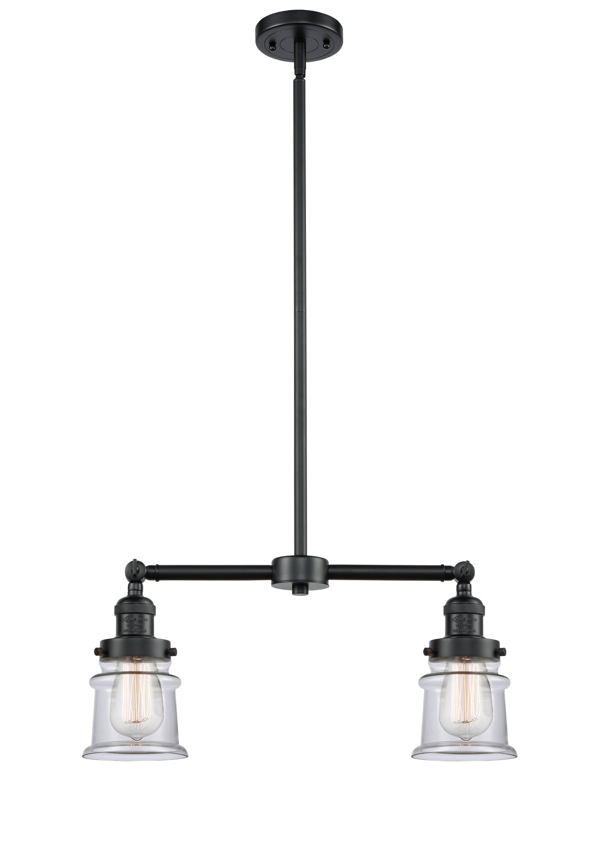 Canton 21-Inch 2-Light Stem-Hung Island Light Up to 44.625-Inch High
