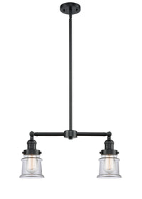 Canton 21-Inch 2-Light Stem-Hung Island Light with LED Bulbs Up to 44.625-Inch High