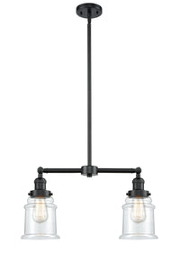 Canton 21-Inch 2-Light Stem-Hung Island Light with LED Bulbs Up to 46.375-Inch High