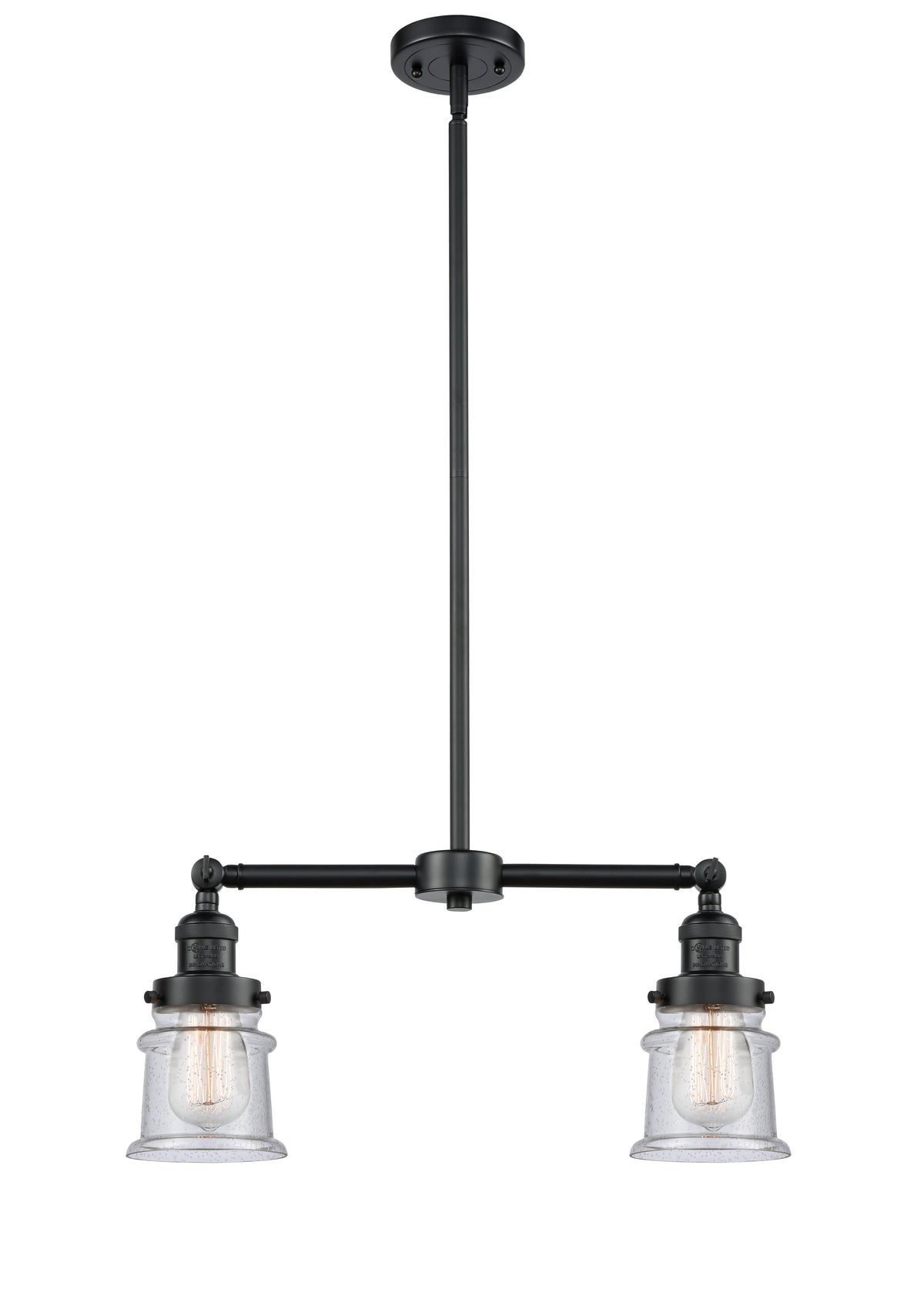 Canton 21-Inch 2-Light Stem-Hung Island Light Up to 44.625-Inch High