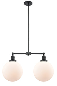 Beacon 25-Inch 2-Light Stem-Hung Island Light with LED Bulbs 14-Inch High