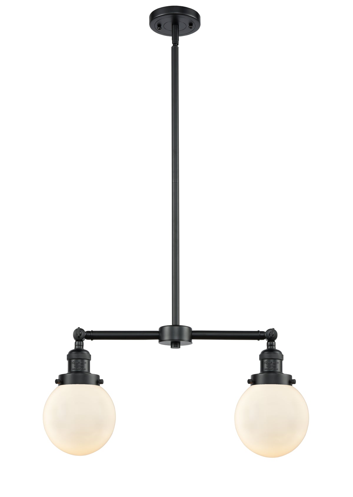 Beacon 23-Inch 2-Light Stem-Hung Island Light with LED Bulbs