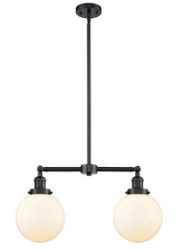 Beacon 25-Inch 2-Light Stem-Hung Island Light 12.5-Inch High