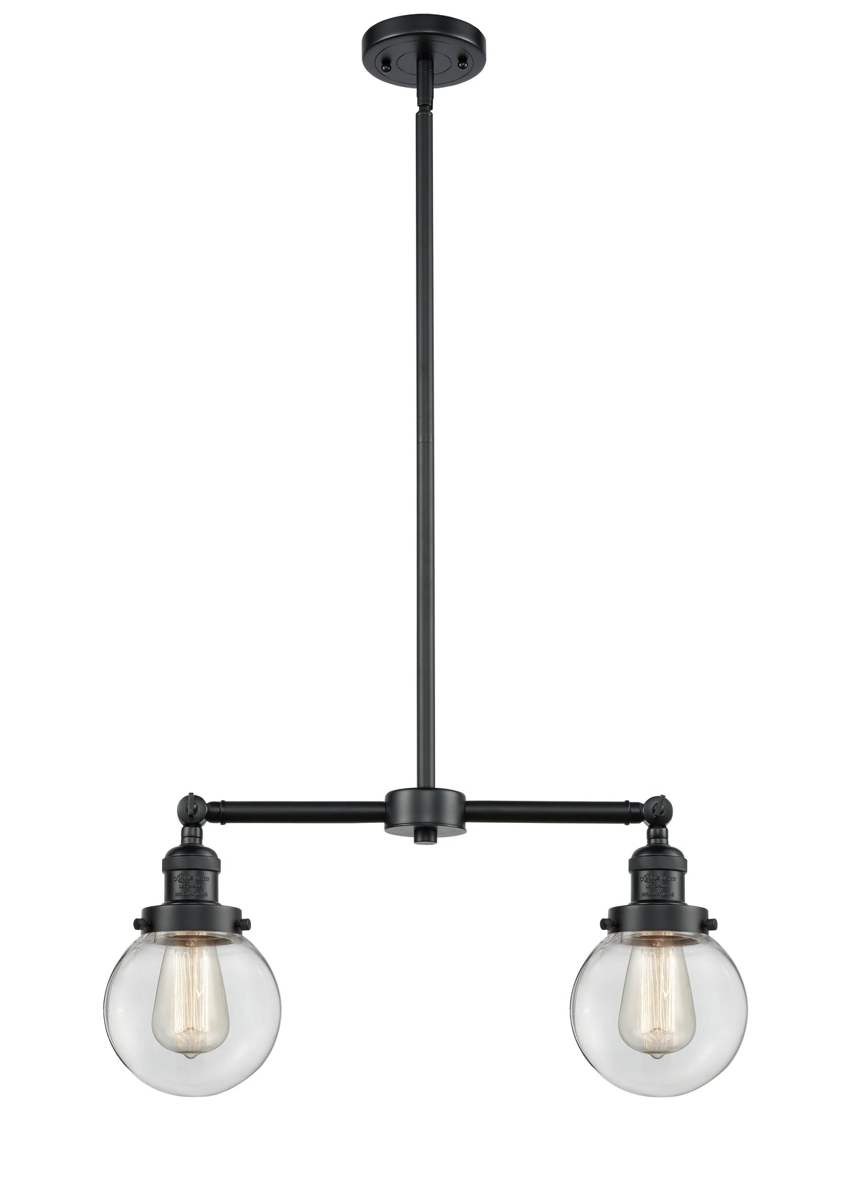 Beacon 23-Inch 2-Light Stem-Hung Island Light with LED Bulbs