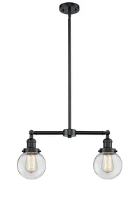 Beacon 23-Inch 2-Light Stem-Hung Island Light with LED Bulbs