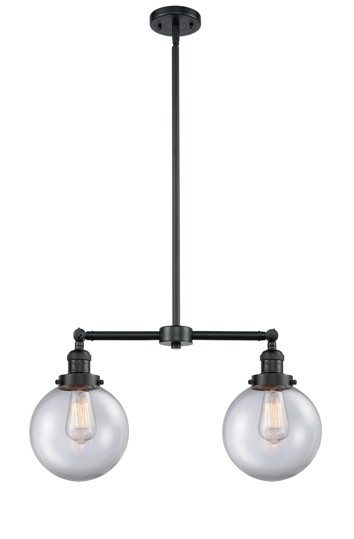 Beacon 25-Inch 2-Light Stem-Hung Island Light 12.5-Inch High