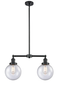 Beacon 25-Inch 2-Light Stem-Hung Island Light 12.5-Inch High