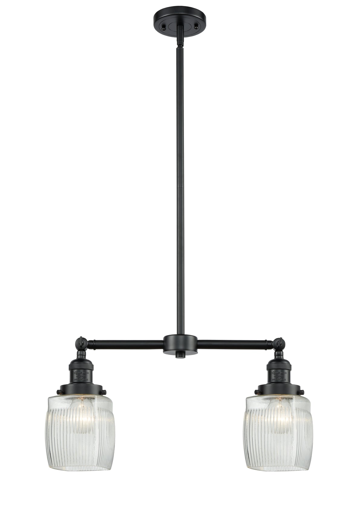 Colton 22-Inch 2-Light Stem-Hung Island Light with LED Bulbs