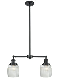 Colton 22-Inch 2-Light Stem-Hung Island Light with LED Bulbs