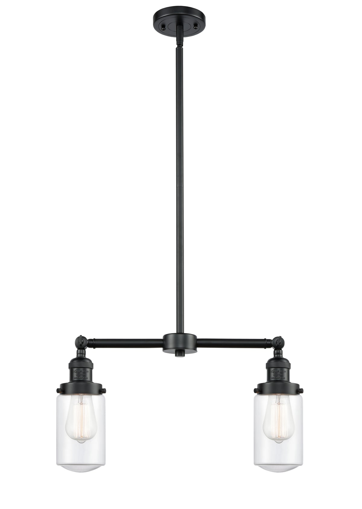 Dover 21-Inch 2-Light Stem-Hung Island Light