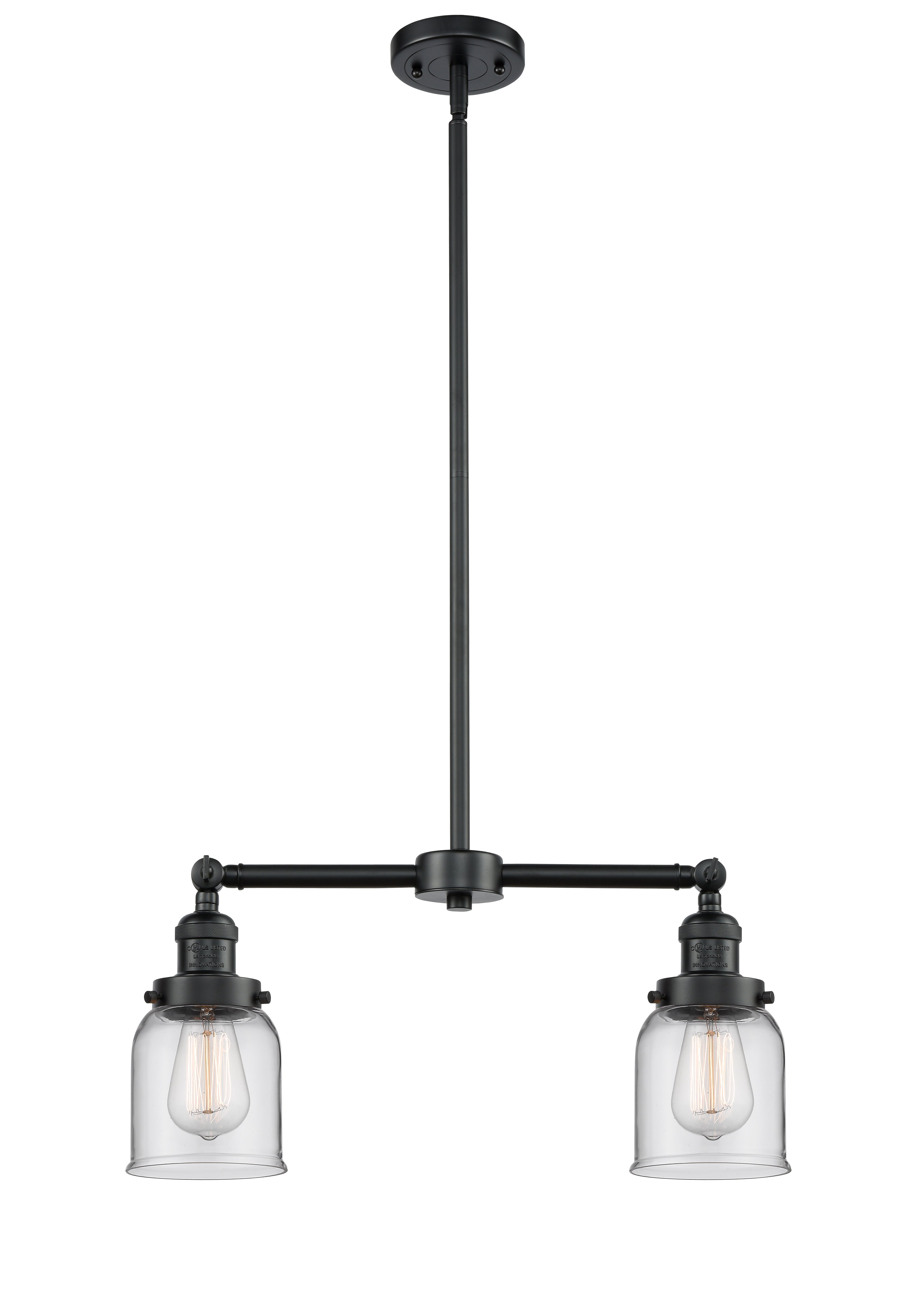 Franklin Restoration Brass Glass Island Light