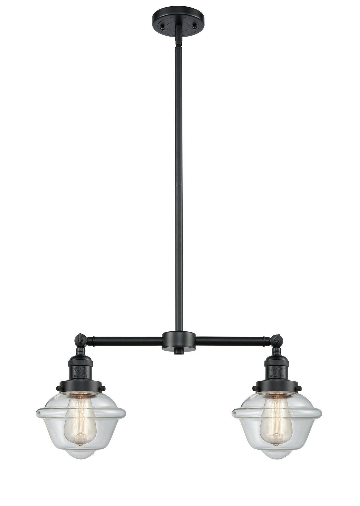 Oxford 24-Inch 2-Light Stem-Hung Island Light
