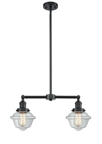 Oxford 24-Inch 2-Light Stem-Hung Island Light