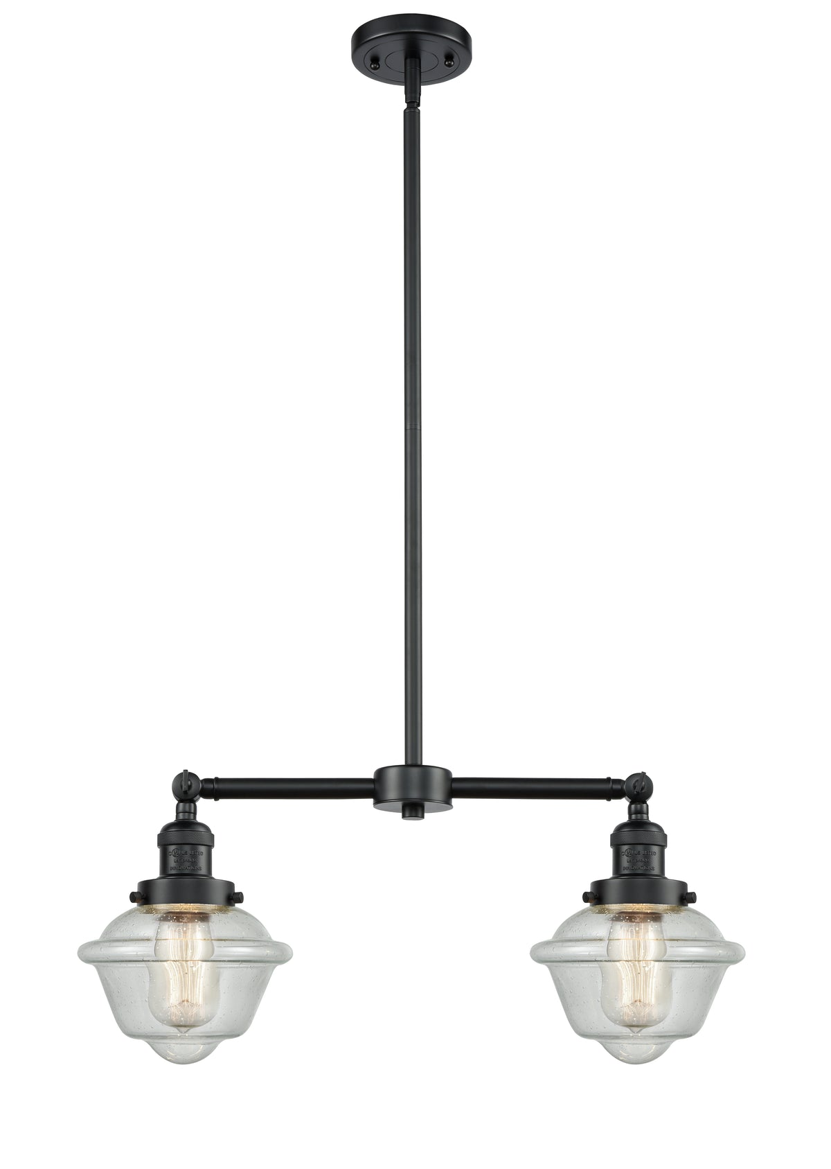 Oxford 24-Inch 2-Light Stem-Hung Island Light