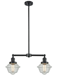 Oxford 24-Inch 2-Light Stem-Hung Island Light