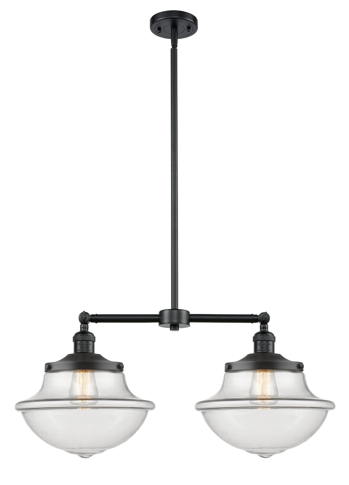 Oxford 25-Inch 2-Light Stem-Hung Island Light
