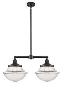 Oxford 25-Inch 2-Light Stem-Hung Island Light