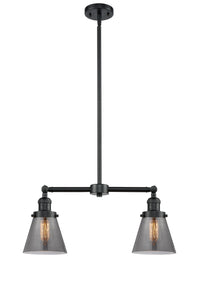 Cone 21-Inch 2-Light Stem-Hung Island Light 10-Inch High Up to 44.875-Inch High