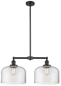 Bell 21-Inch 2-Light Stem-Hung Island Light Up to 47.125-Inch High