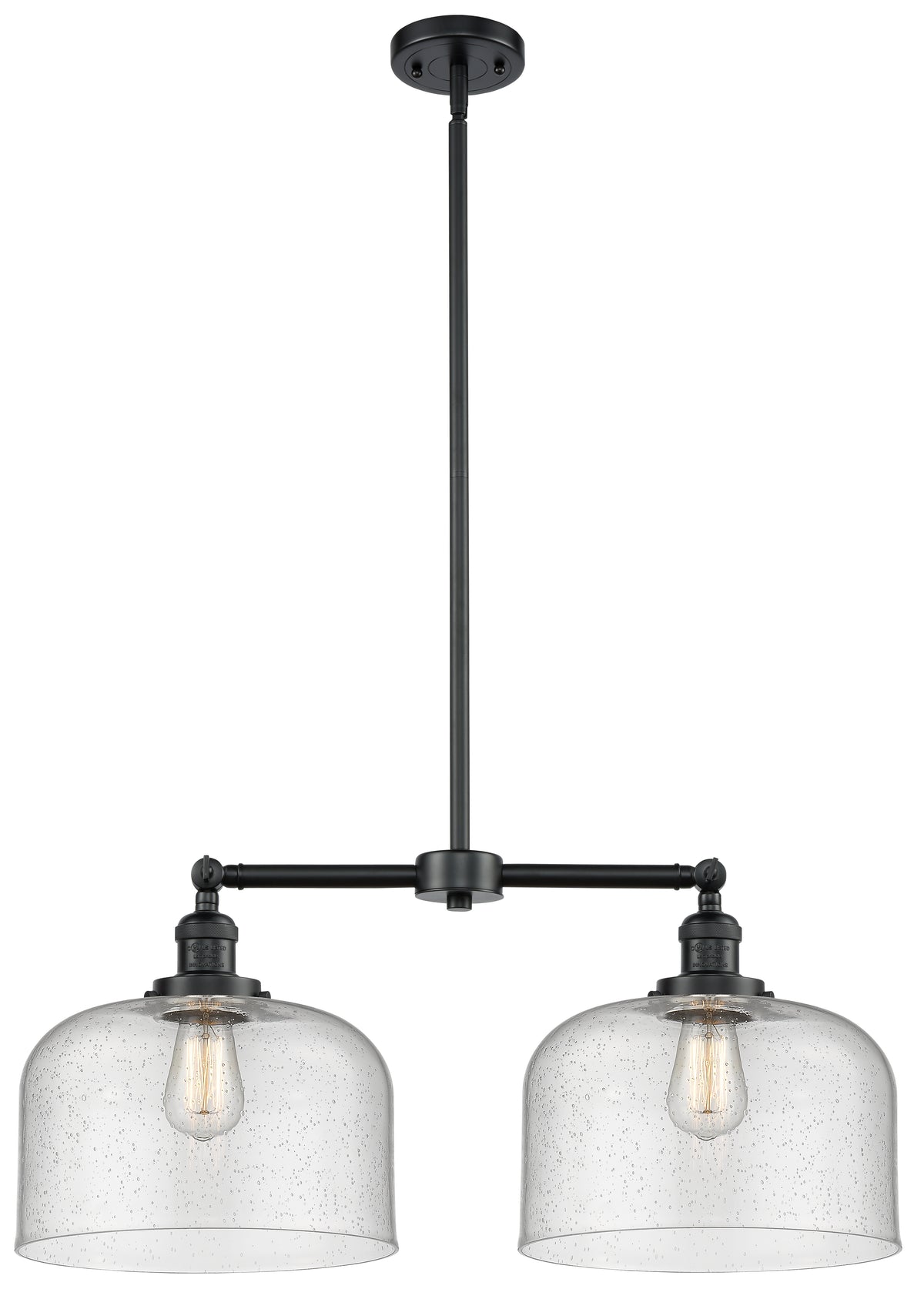 Bell 21-Inch 2-Light Stem-Hung Island Light Up to 47.125-Inch High