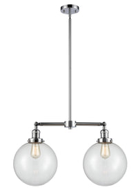 Beacon 25-Inch 2-Light Stem-Hung Island Light with LED Bulbs 14-Inch High