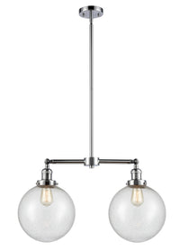Beacon 25-Inch 2-Light Stem-Hung Island Light with LED Bulbs 14-Inch High