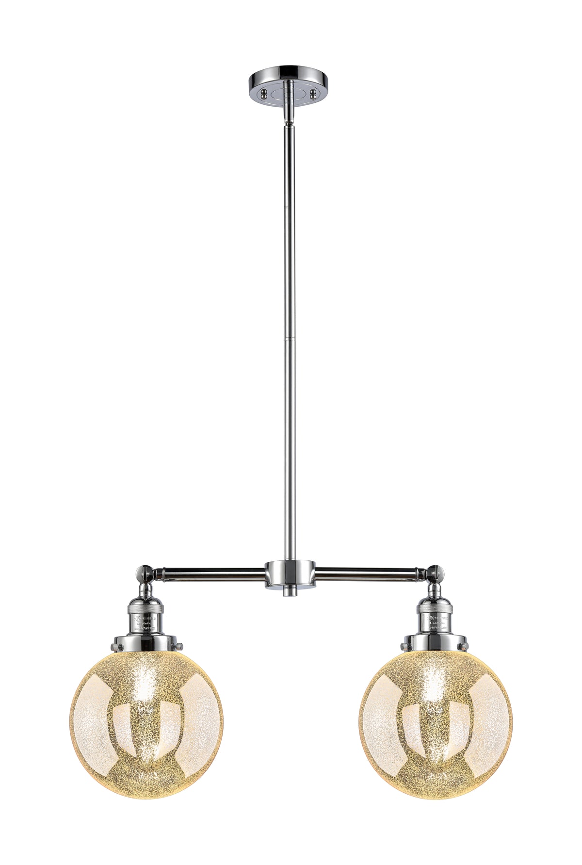 Beacon 25-Inch 2-Light Stem-Hung Island Light 12.5-Inch High