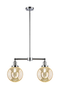 Beacon 25-Inch 2-Light Stem-Hung Island Light 12.5-Inch High