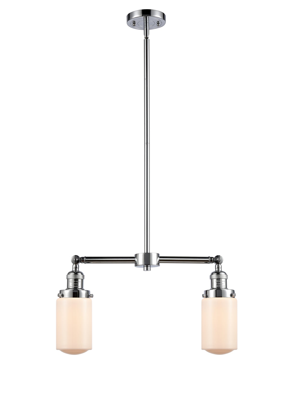 Dover 21-Inch 2-Light Stem-Hung Island Light with LED Bulbs