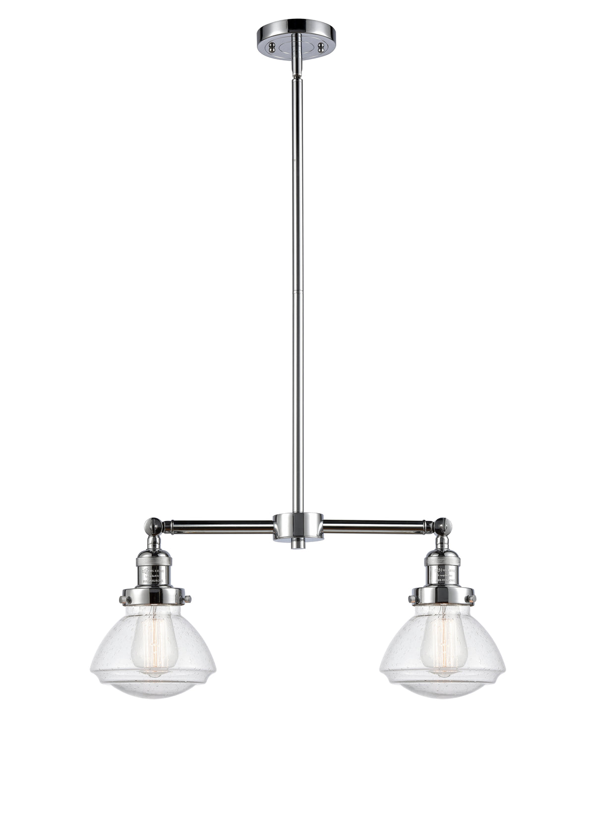 Olean 22-Inch 2-Light Stem-Hung Island Light