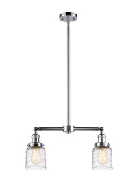 Bell 21-Inch 2-Light Stem-Hung Island Light with LED Bulbs Up to 44.875-Inch High 5.75-Inch Shade Height