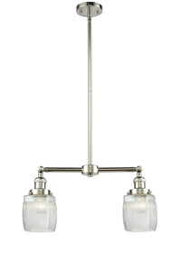 Colton 22-Inch 2-Light Stem-Hung Island Light