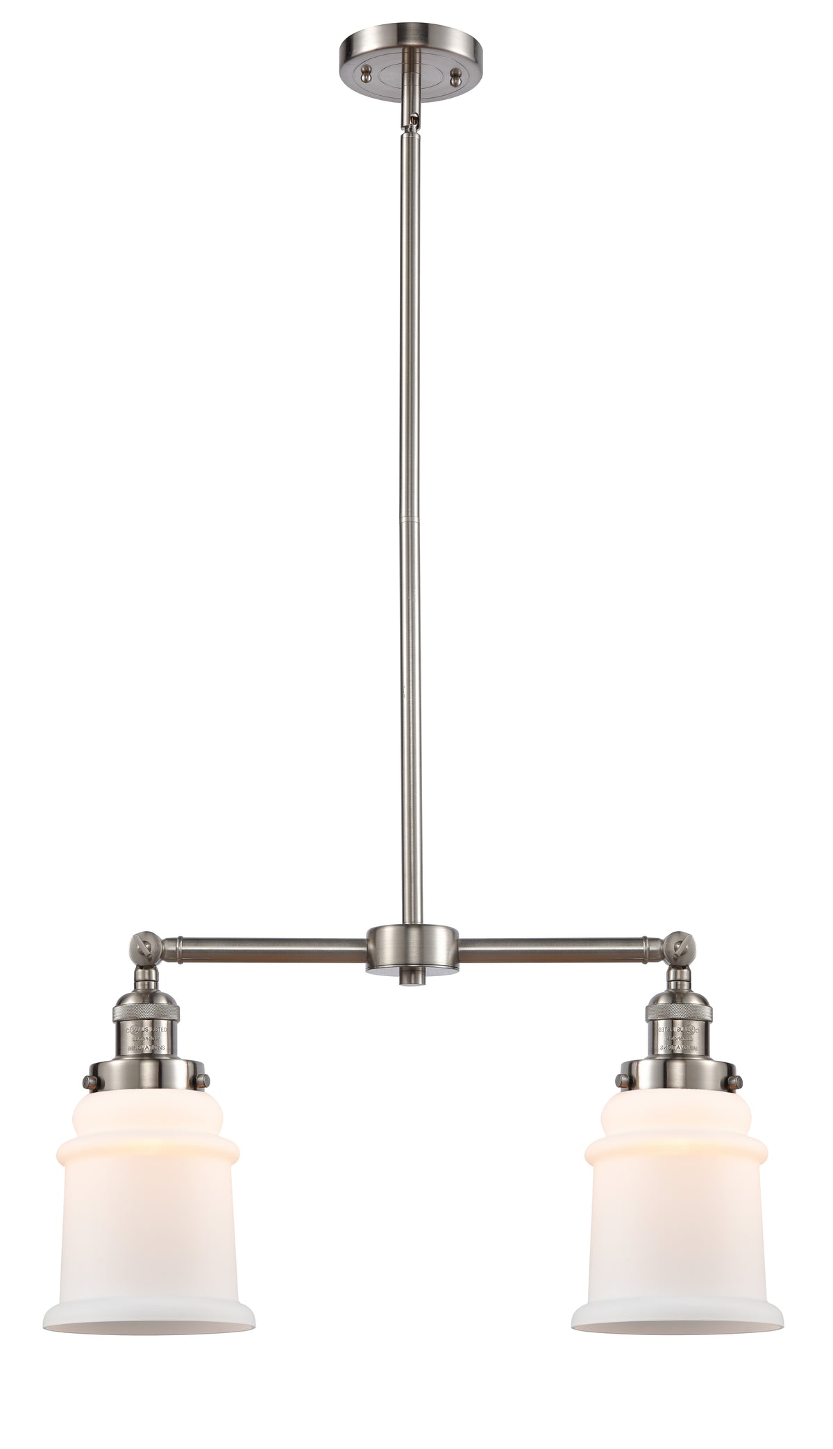 Canton 21-Inch 2-Light Stem-Hung Island Light Up to 46.375-Inch High